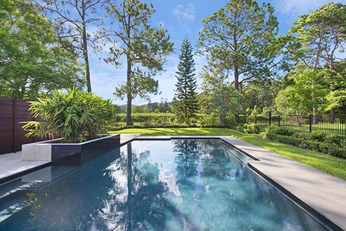 Acreage property with pool