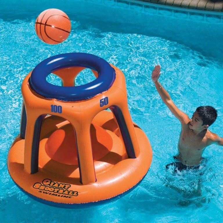 Swimline Giant Shootball, an inflatable basketball style pool game