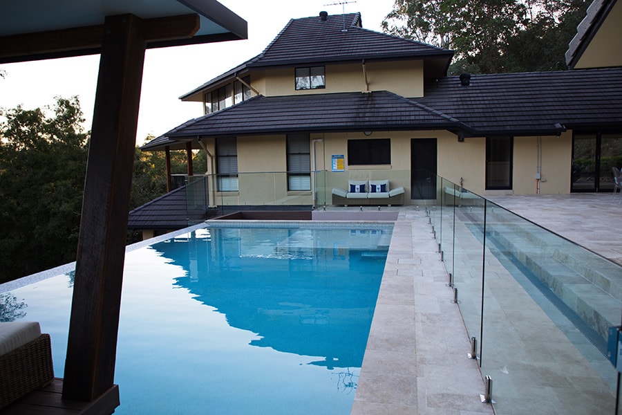 Out of ground concrete pool in Brisbane